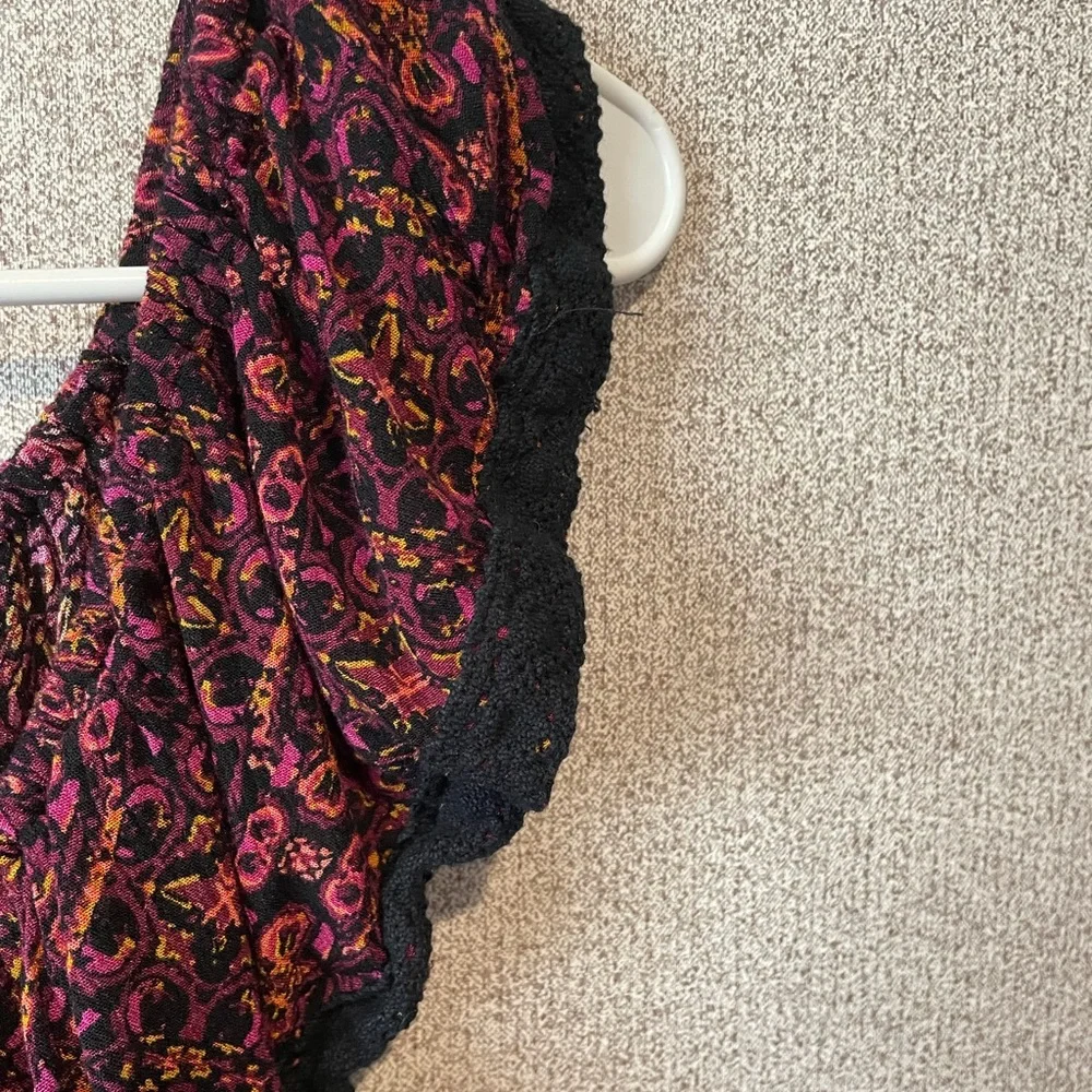 Mossimo Supply Co Red Ruffled Bib Collar‎ Blouse - Picture 4 of 7